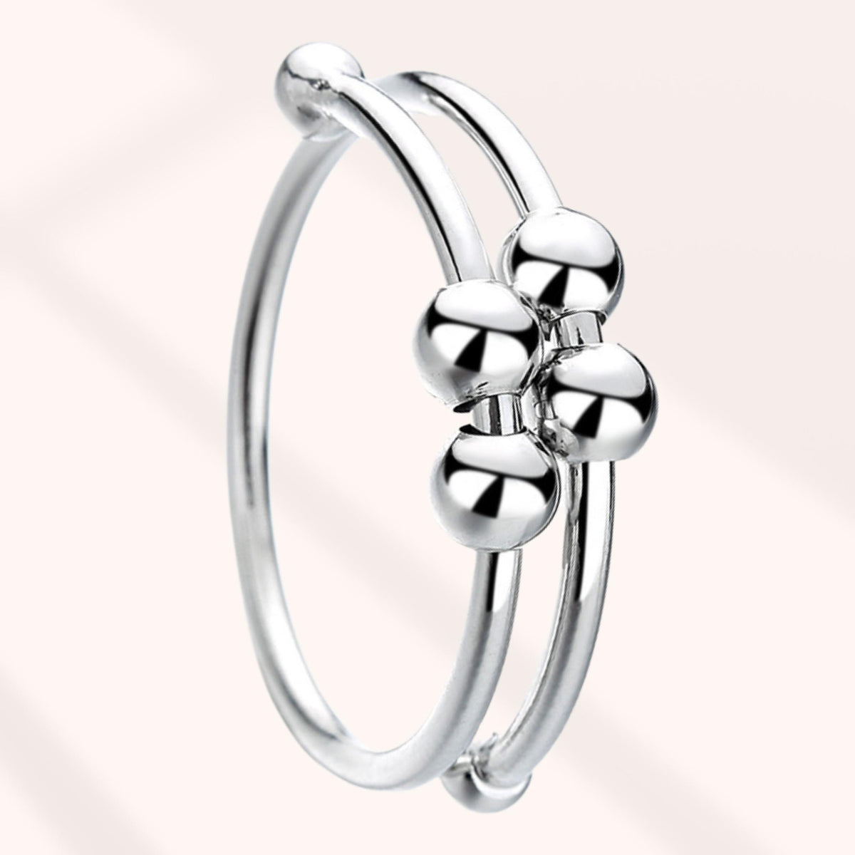 Bague Anti-Stress, d'Anxiété - Silver Ball®