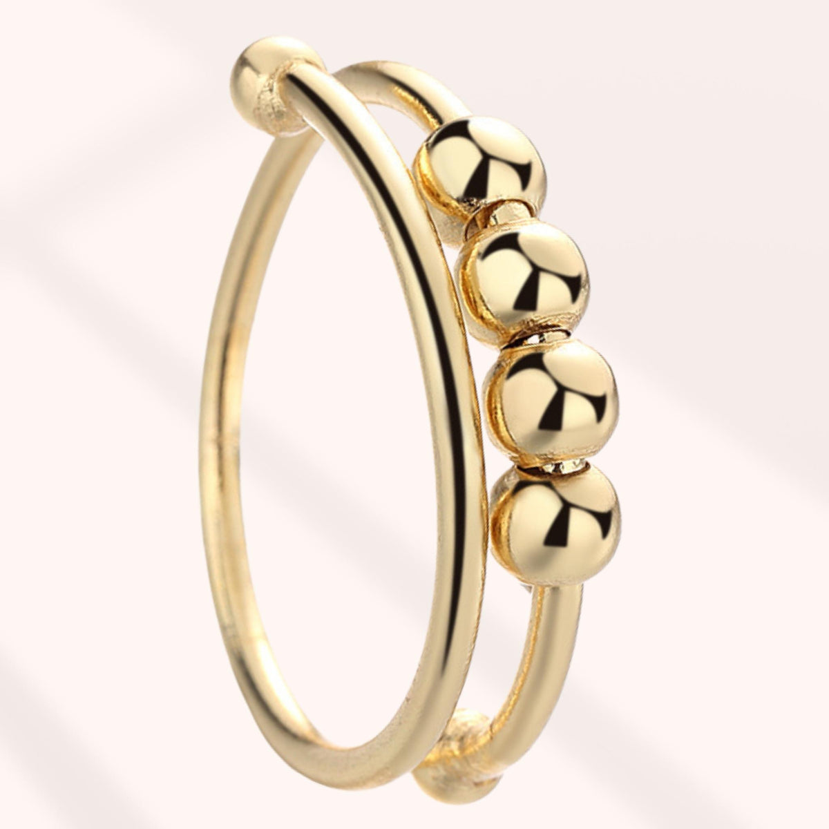 Bague Anti-Stress, d'Anxiété - Gold Ball®