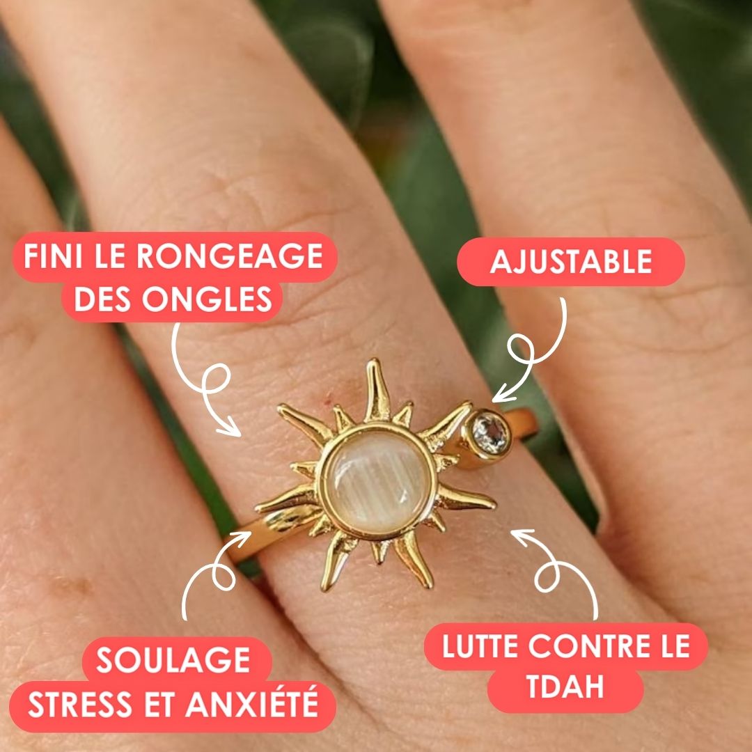 Bague Anti-Stress, d'Anxiété Gold Ball® - L'Atelier de Daphné
