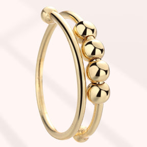 Bague Anti-Stress, d'Anxiété - Gold Ball®